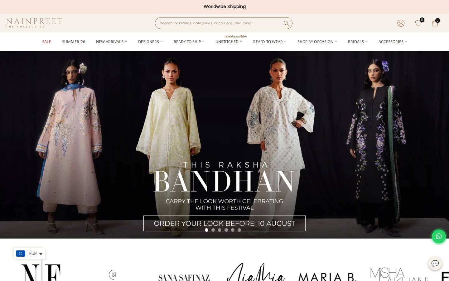 nainpreet.com homepage screenshot