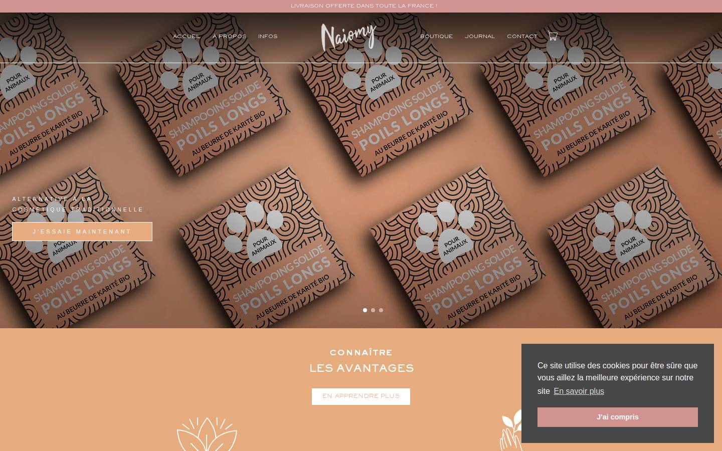 naiomy-pet.fr homepage screenshot