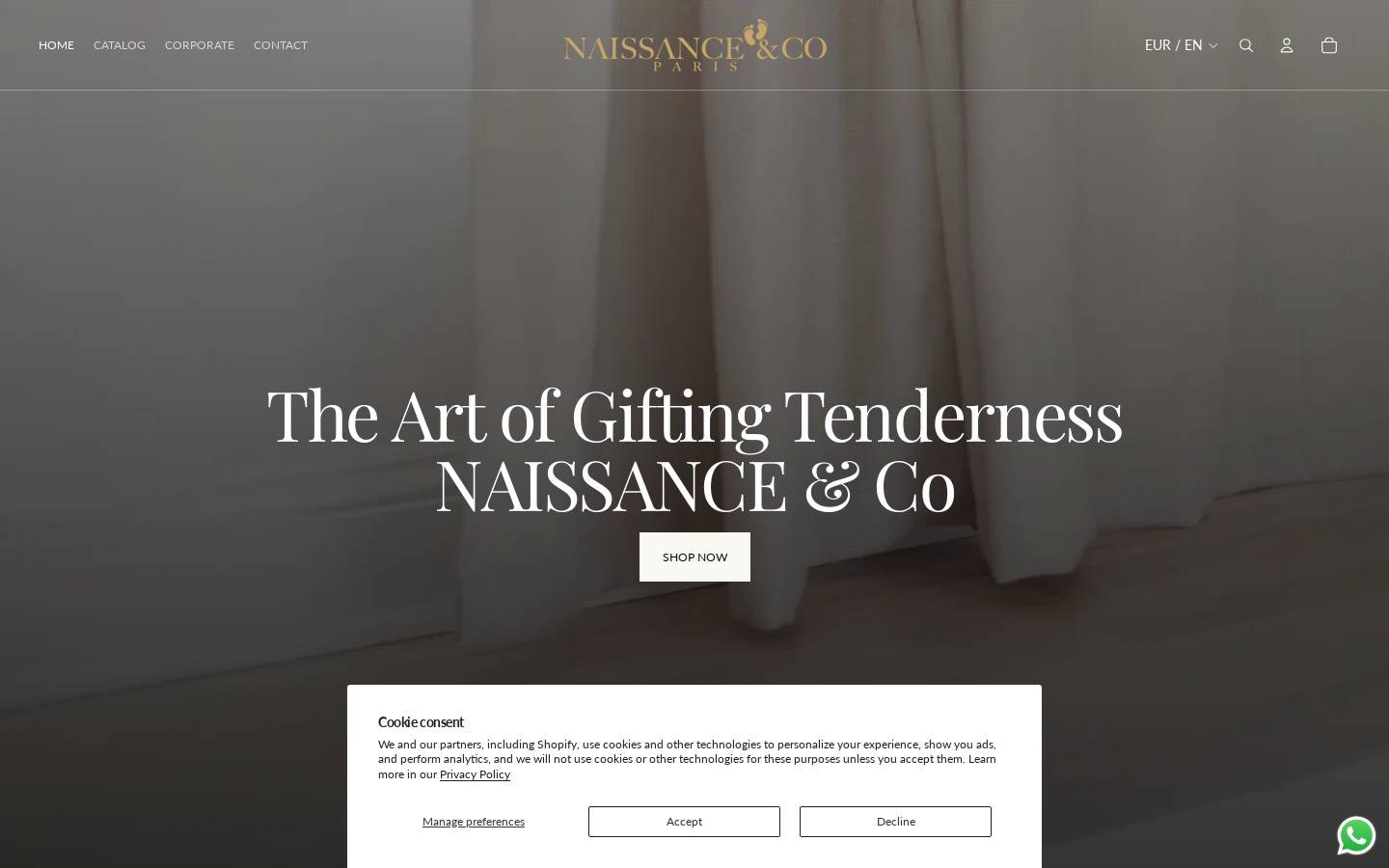 naissanceandco.com homepage screenshot
