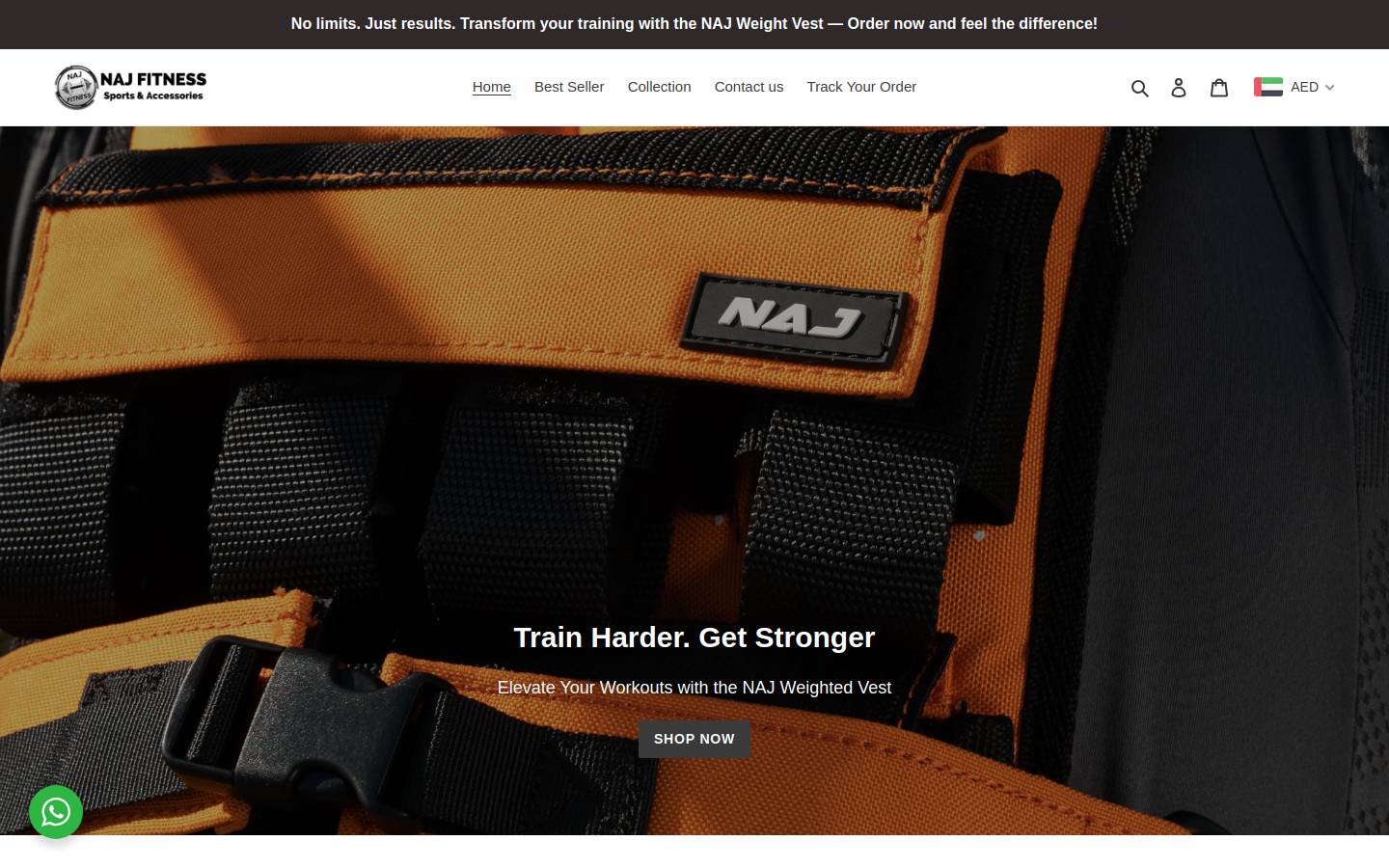 najfitness.com homepage screenshot