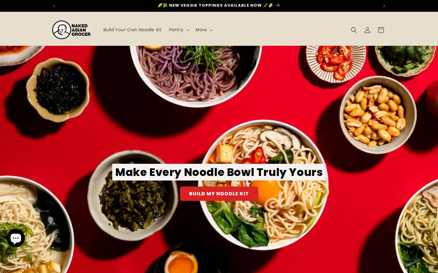 nakedasiangrocer.com homepage screenshot