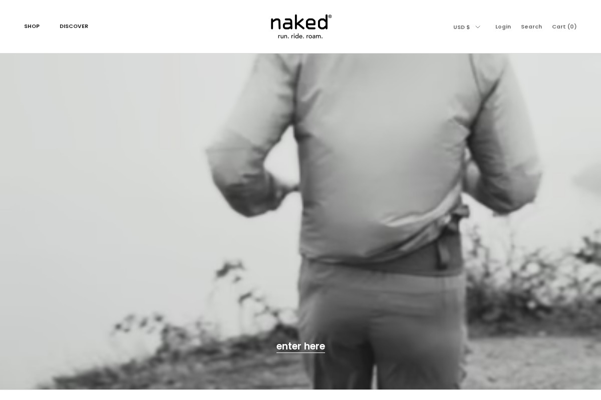 Nakedsportsinnovations homepage screenshot