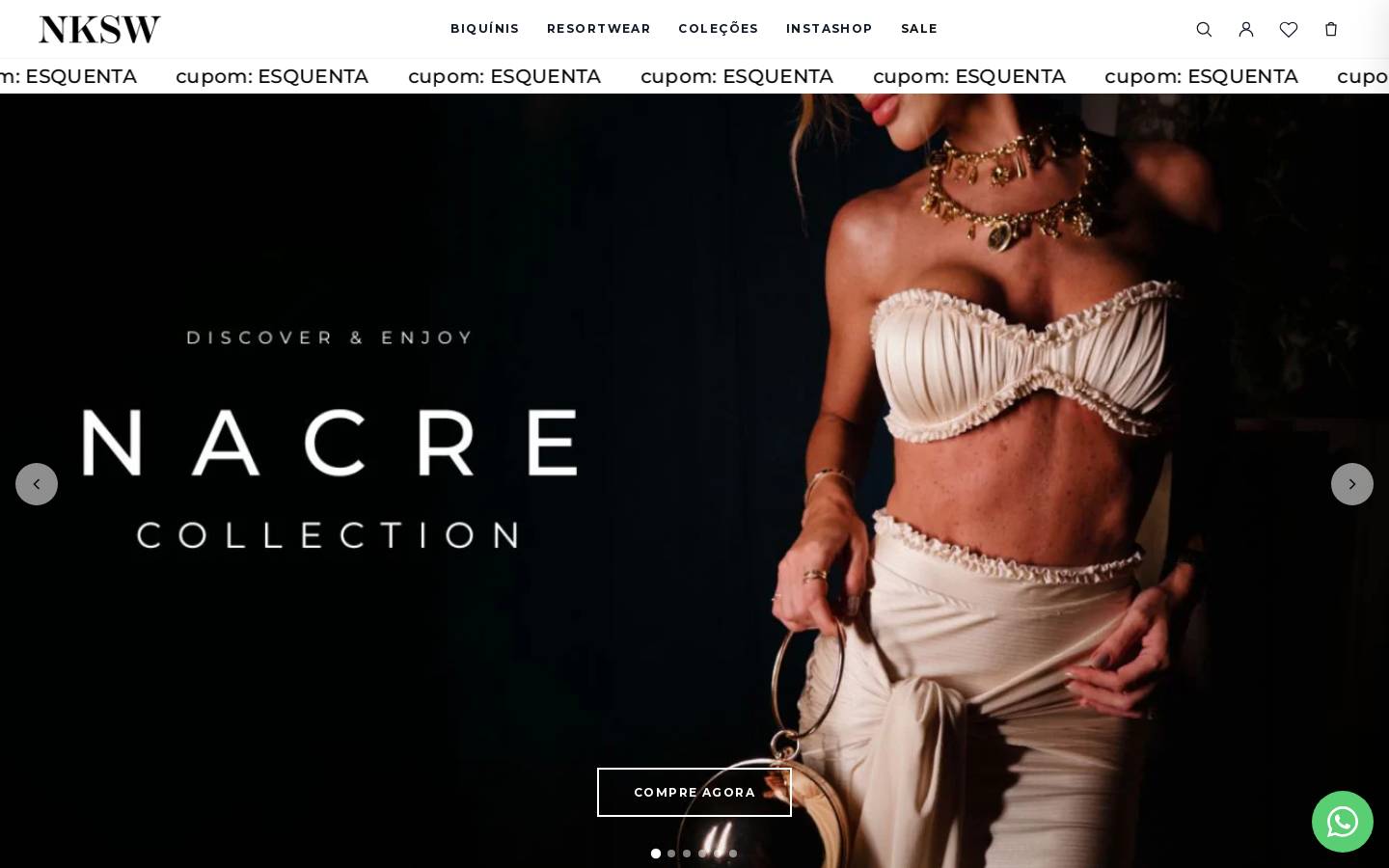 nakedsw.com.br homepage screenshot