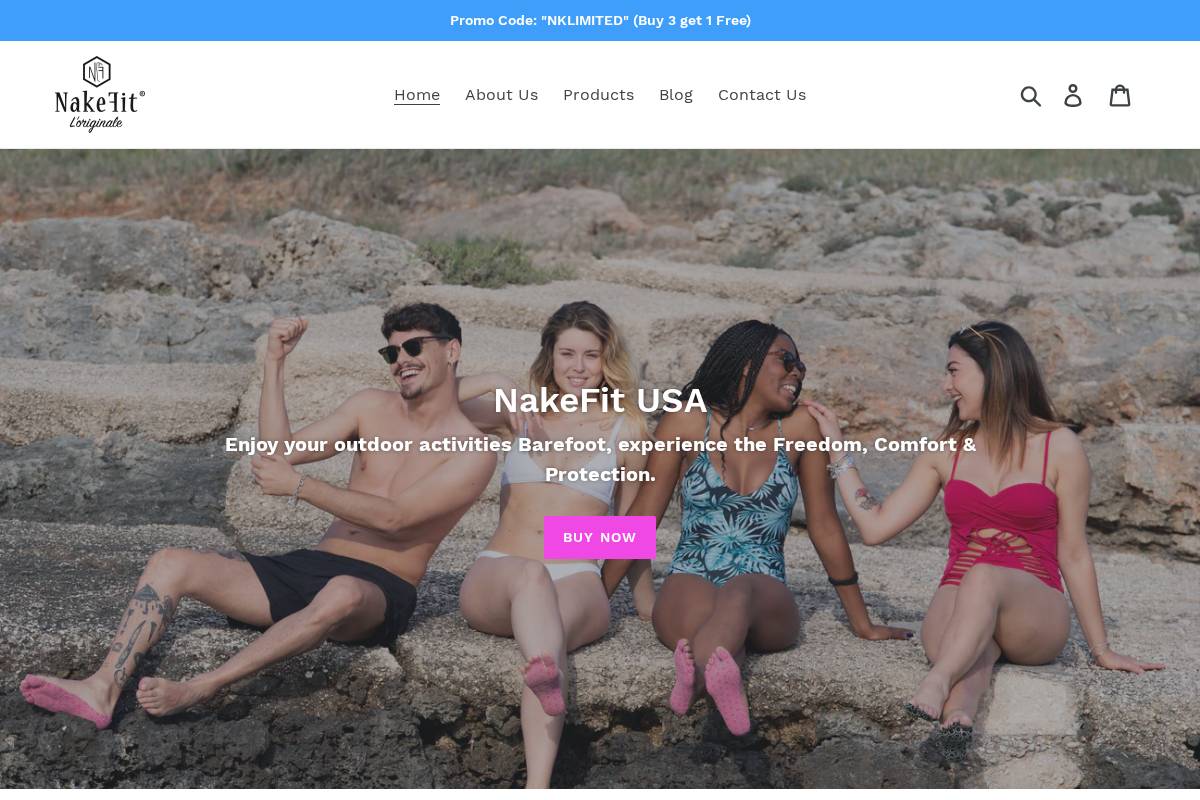 nakefit.us homepage screenshot