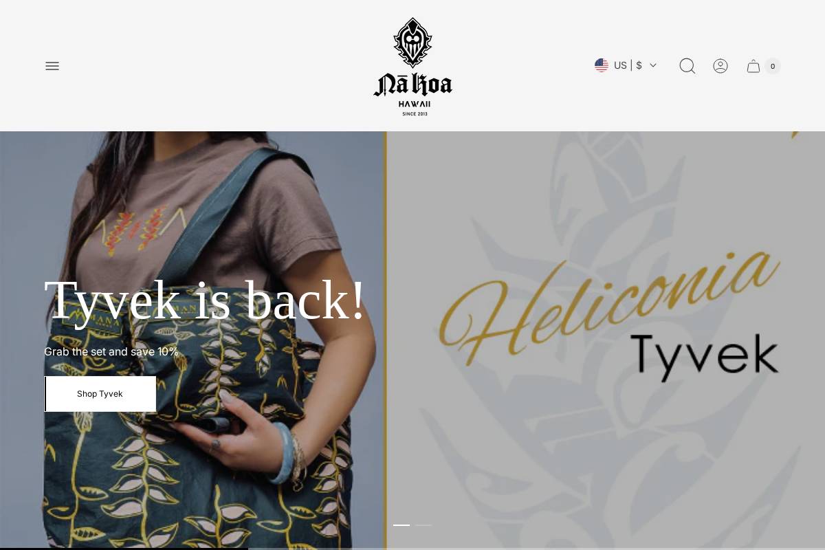 nakoabrand.com homepage screenshot