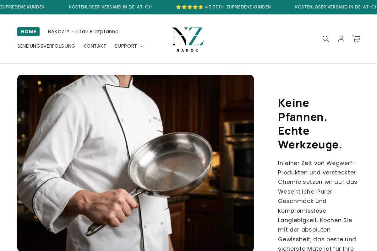 nakoz.de homepage screenshot