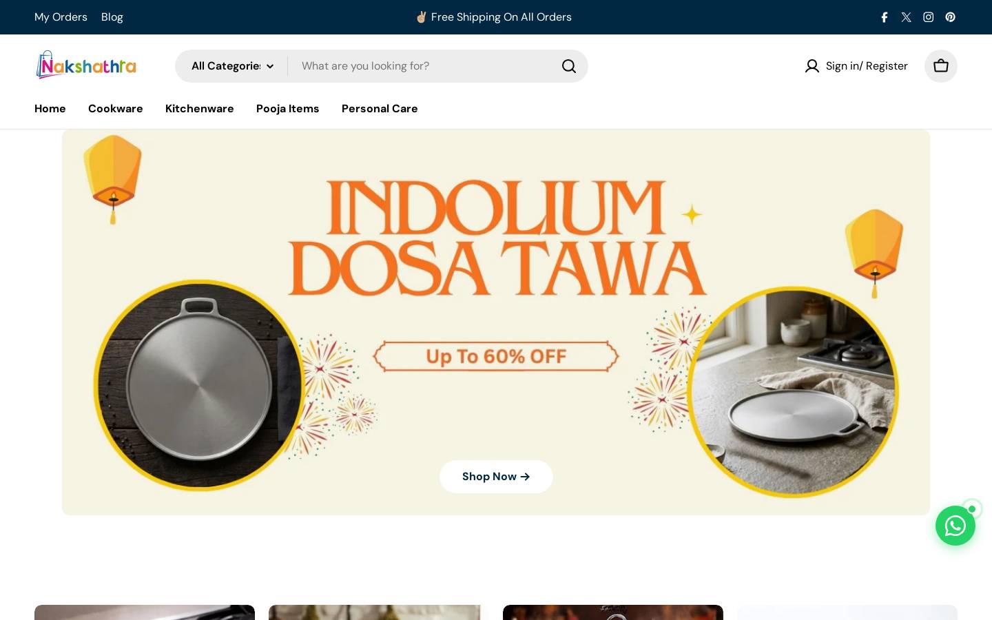 nakshathra.co homepage screenshot