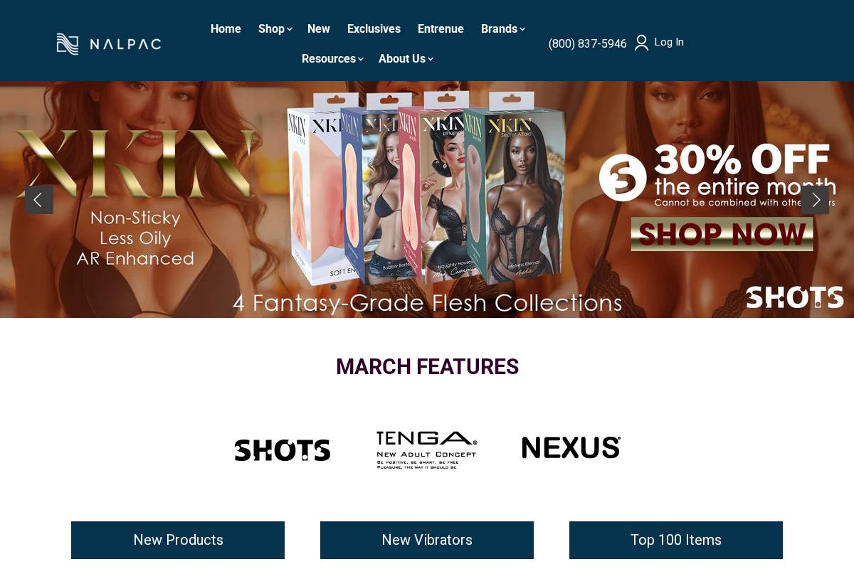 nalpac.com homepage screenshot