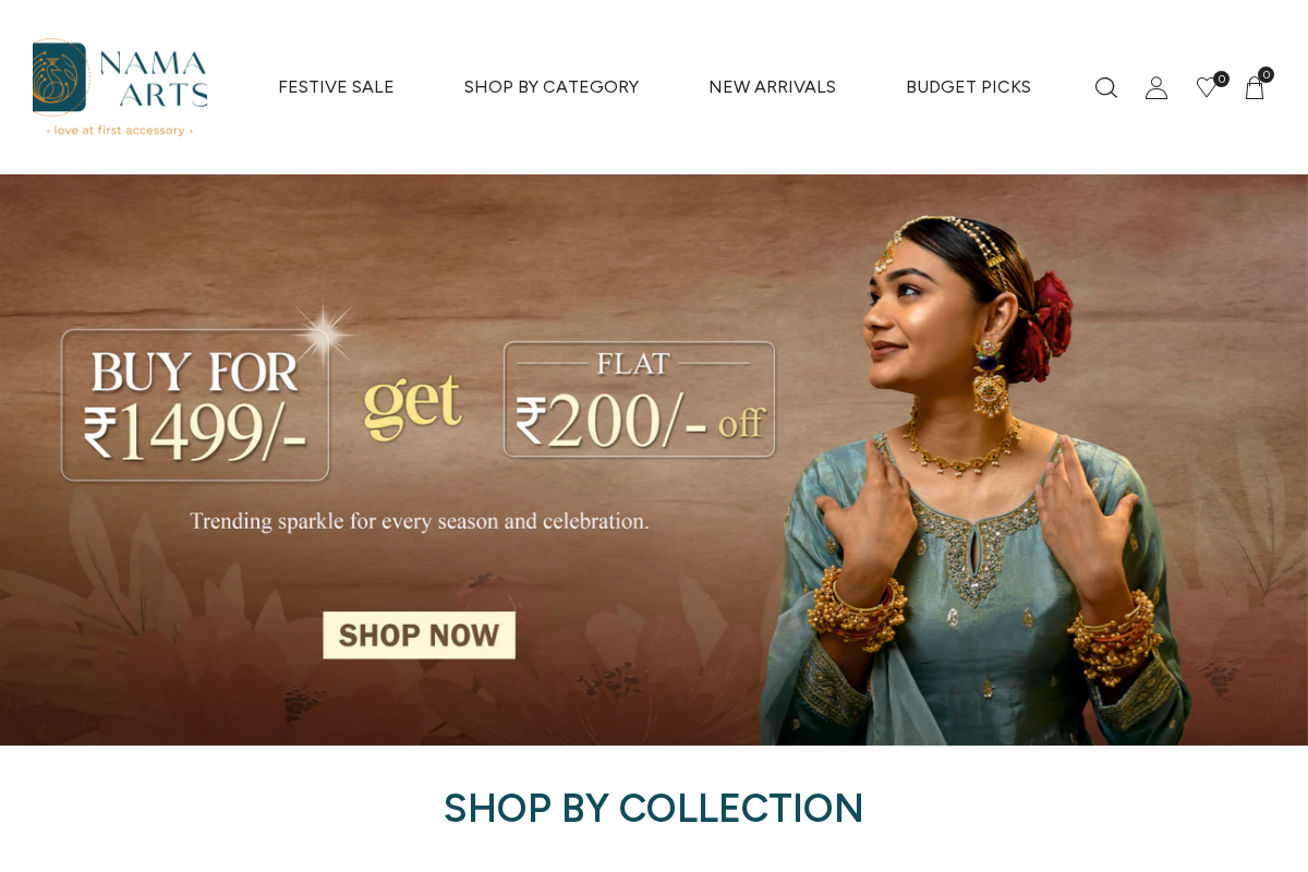 Naman Arts homepage screenshot