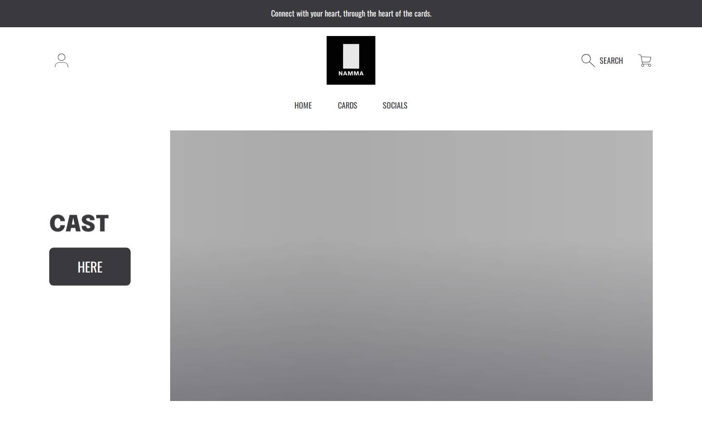 nammacards.com homepage screenshot