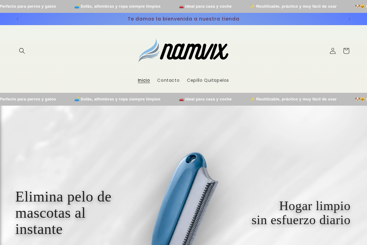 Namvix homepage screenshot