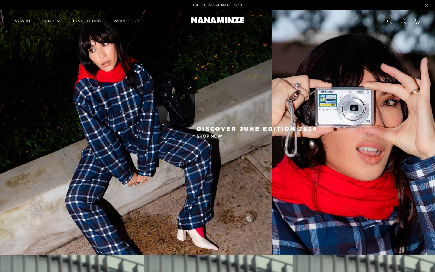 nanaminze.com.br homepage screenshot