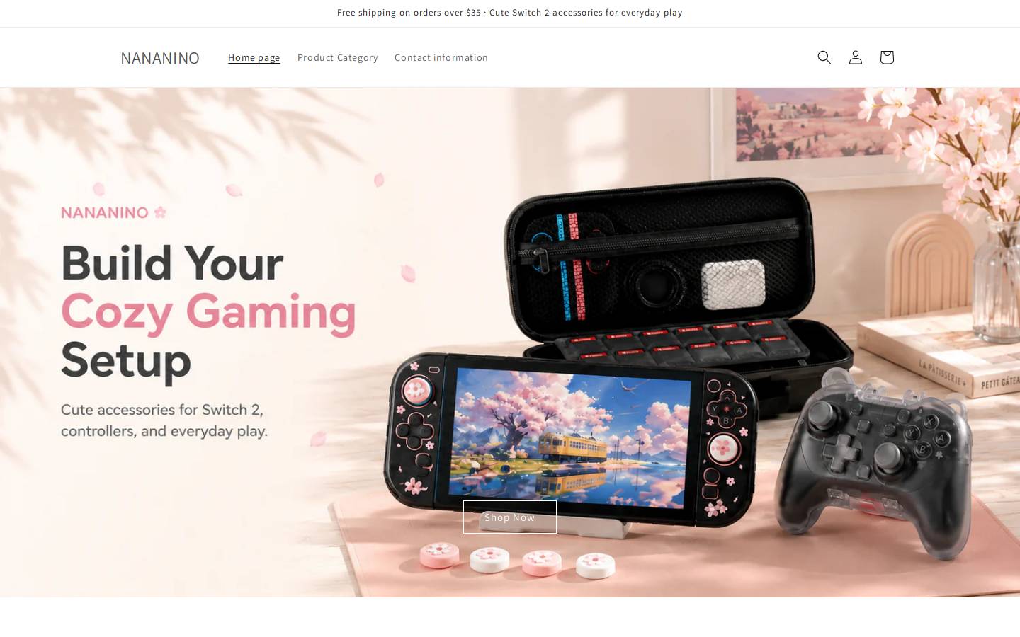 nananino.net homepage screenshot