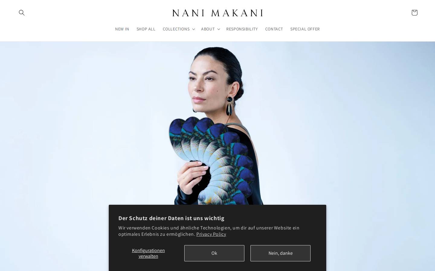 nanimakani.com homepage screenshot