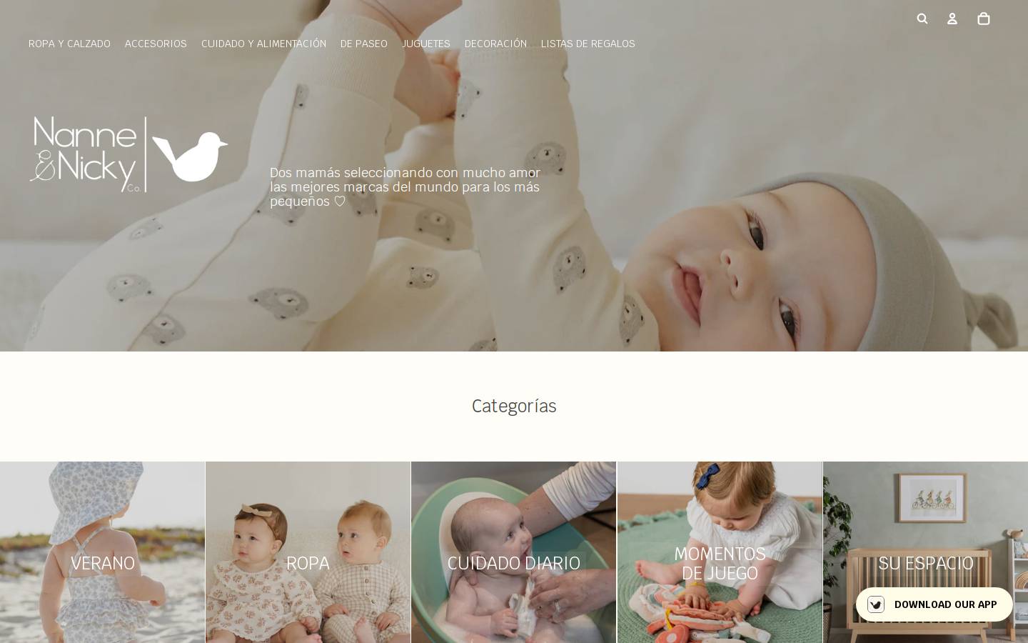 nanneandnicky.com homepage screenshot