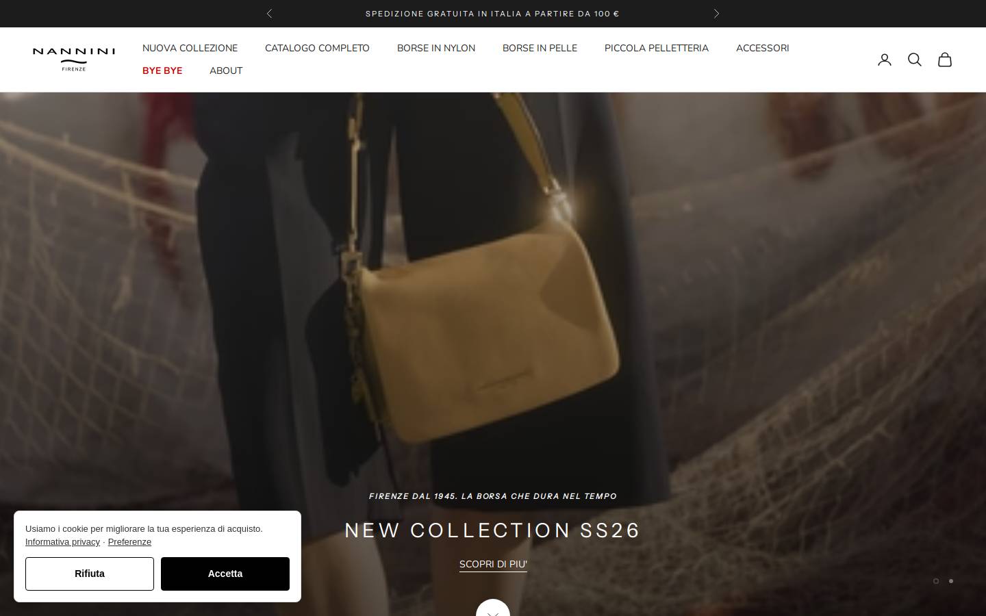 Nannini homepage screenshot