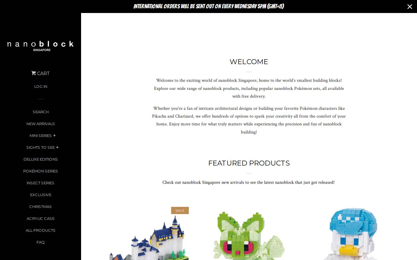 nanoblock.com.sg homepage screenshot
