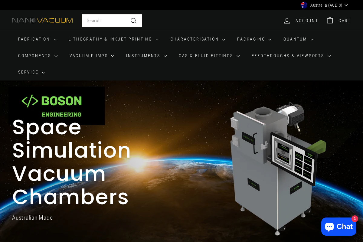 nanovactech.com homepage screenshot