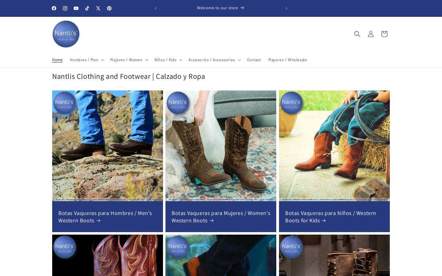 nantlisfashion.com homepage screenshot