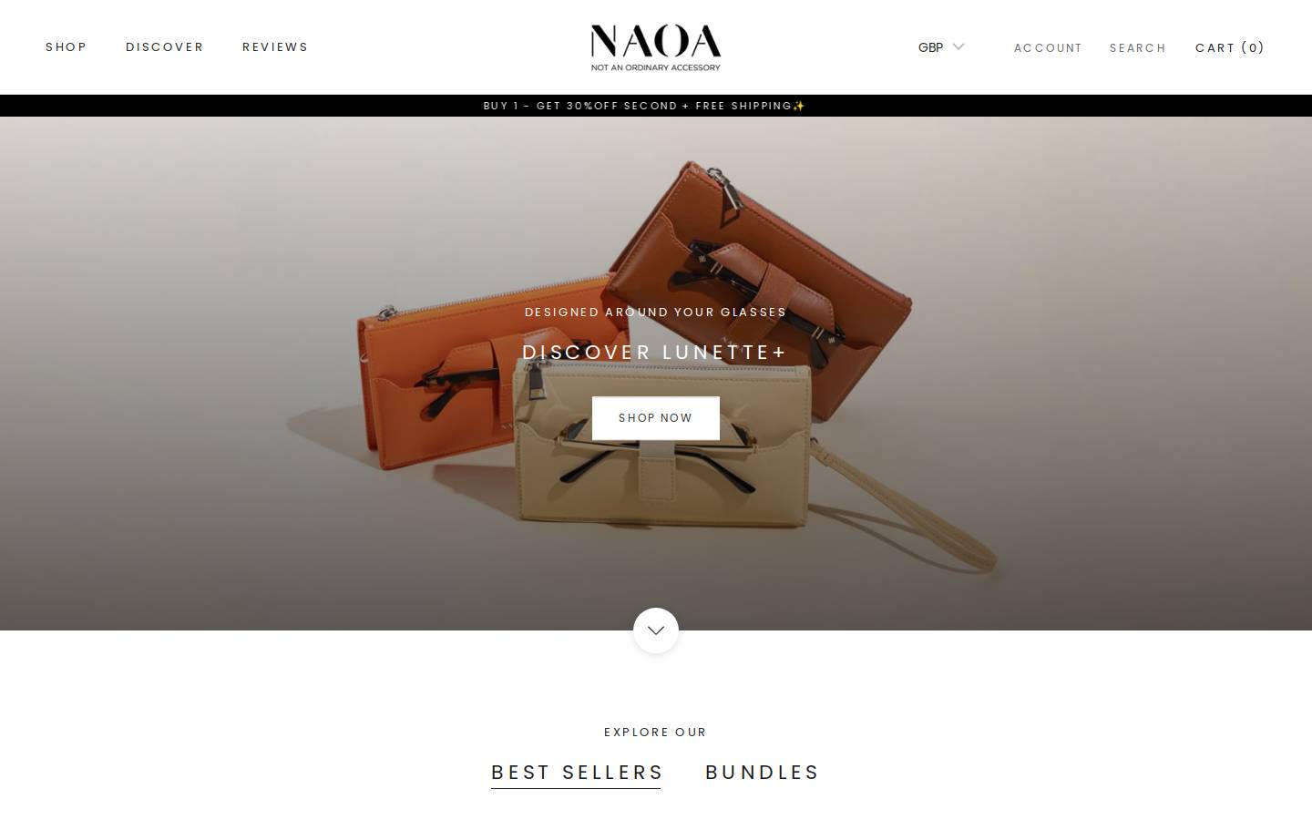 naoadesign.com homepage screenshot