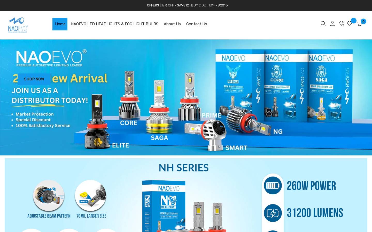 naoevo.in homepage screenshot