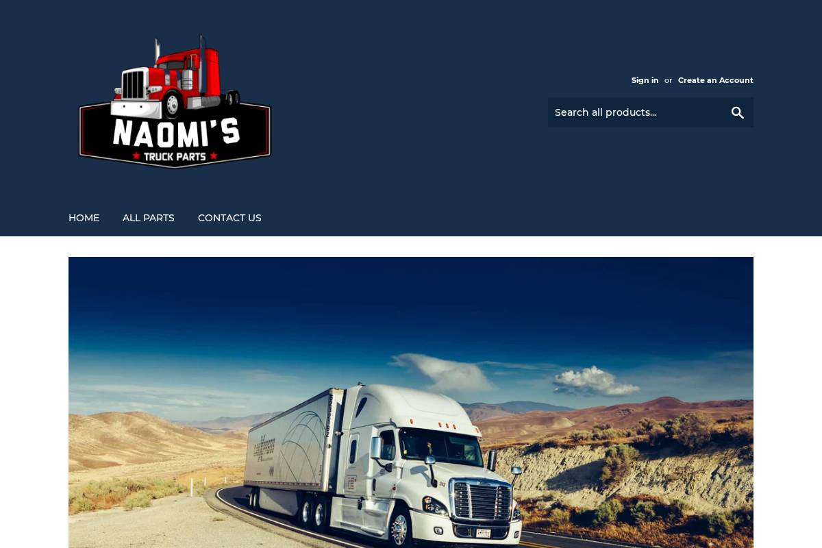 naomistruckparts.com homepage screenshot