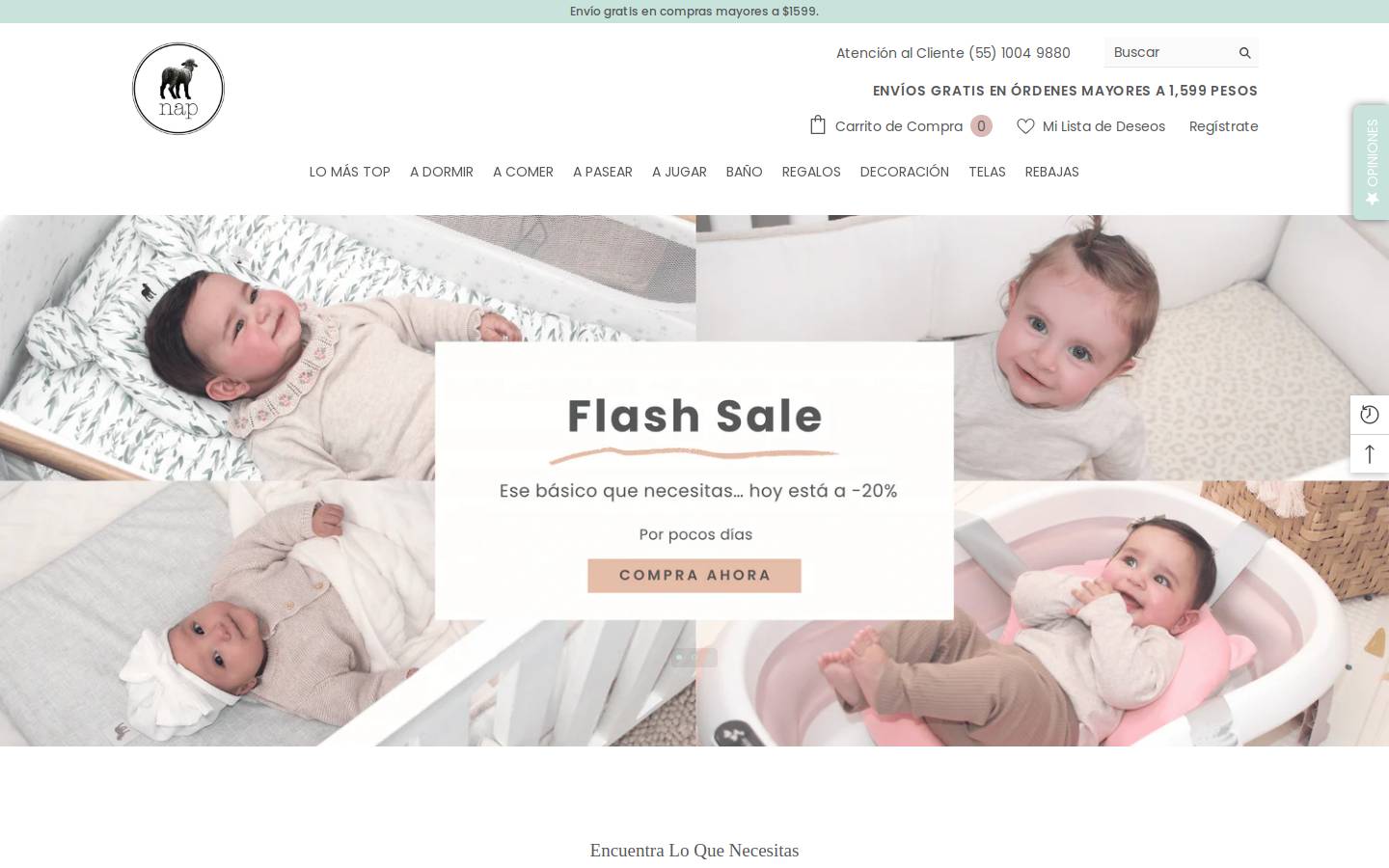 nap-baby.com homepage screenshot