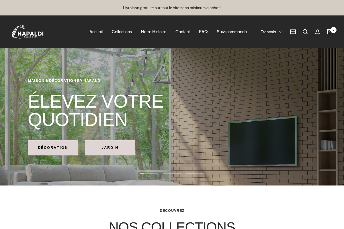Napaldi homepage screenshot