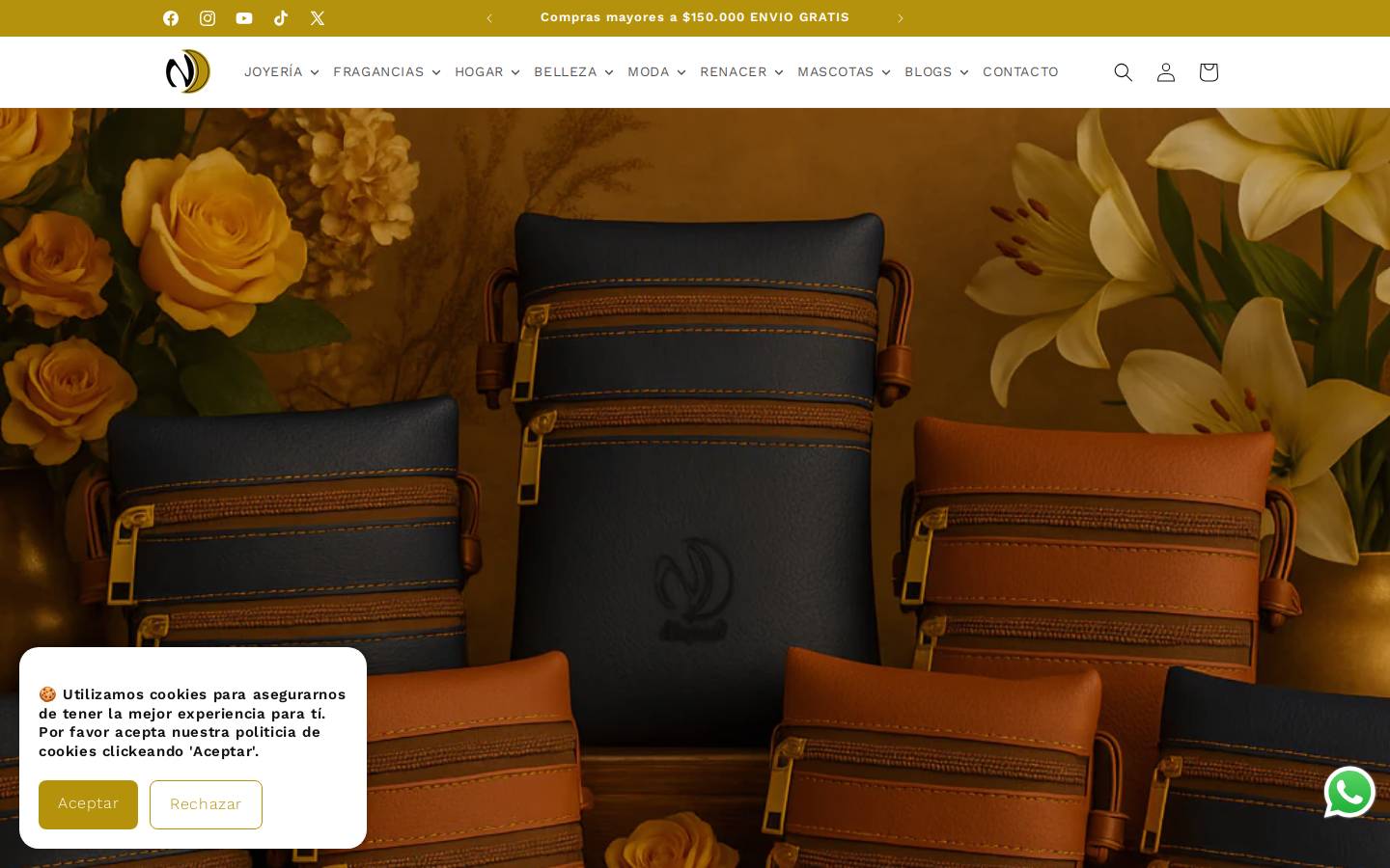 napalicomercializadora.com homepage screenshot