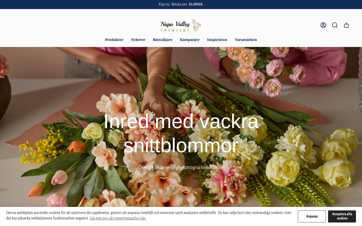 Napavalleyinterior homepage screenshot