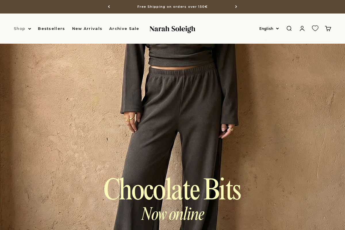 Narah Soleigh homepage screenshot