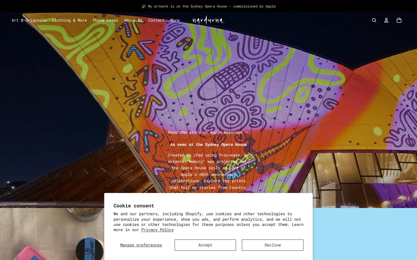 nardurna.com homepage screenshot