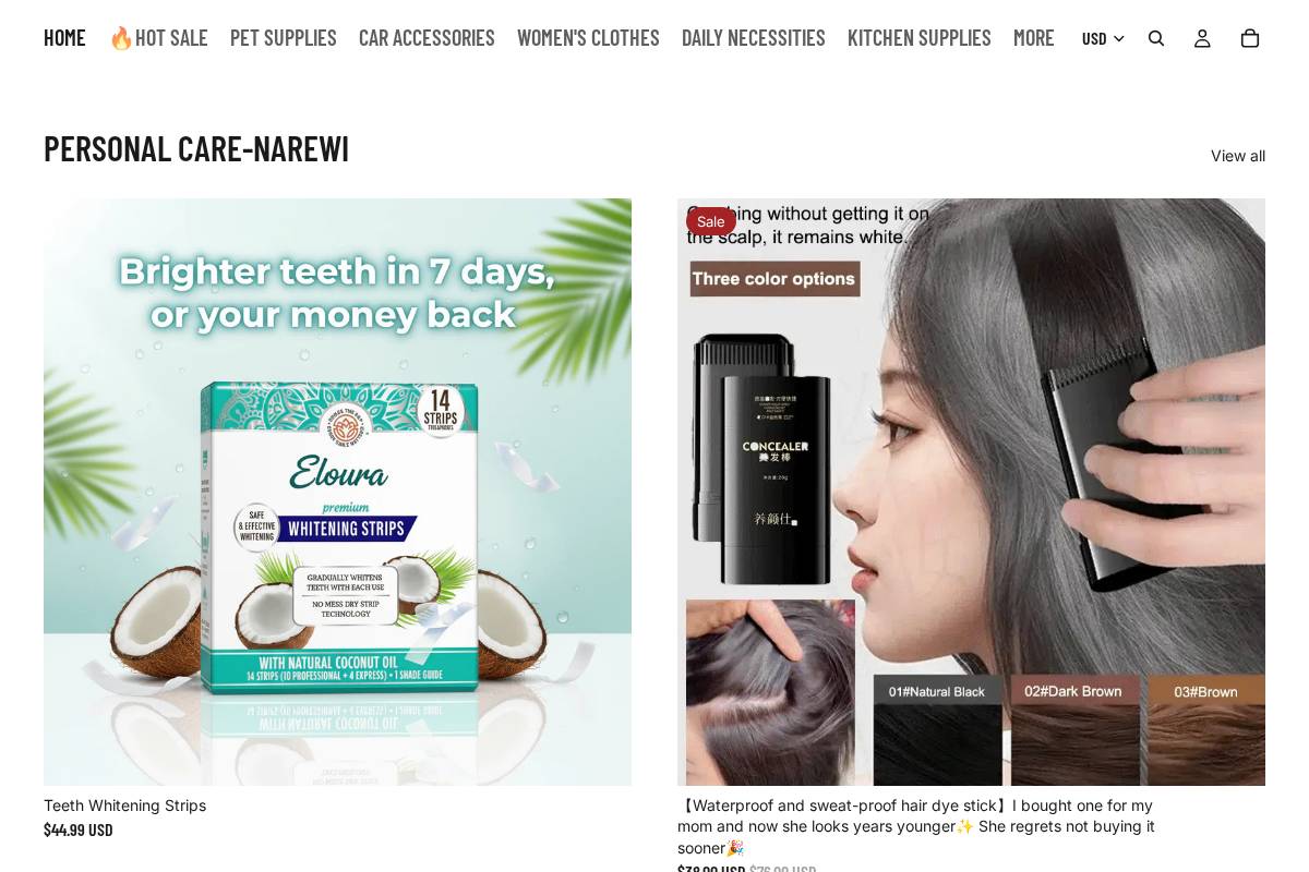 narewi.com homepage screenshot