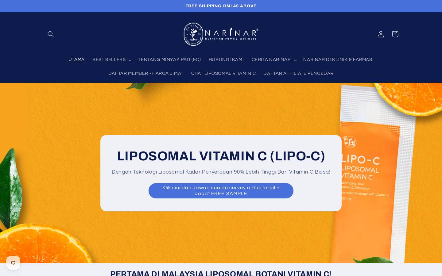 narinar.com homepage screenshot