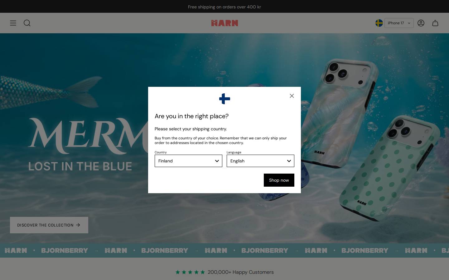 NARN homepage screenshot