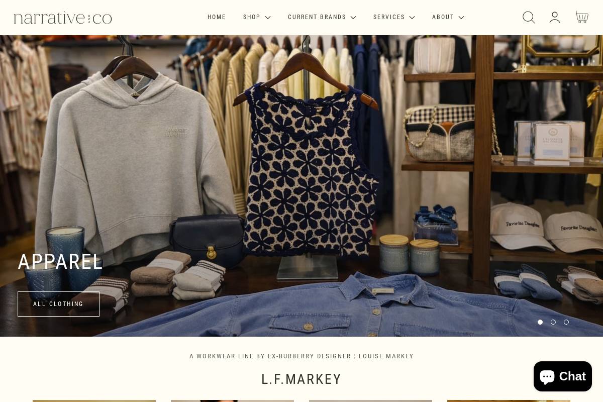 narrativeandco.com homepage screenshot