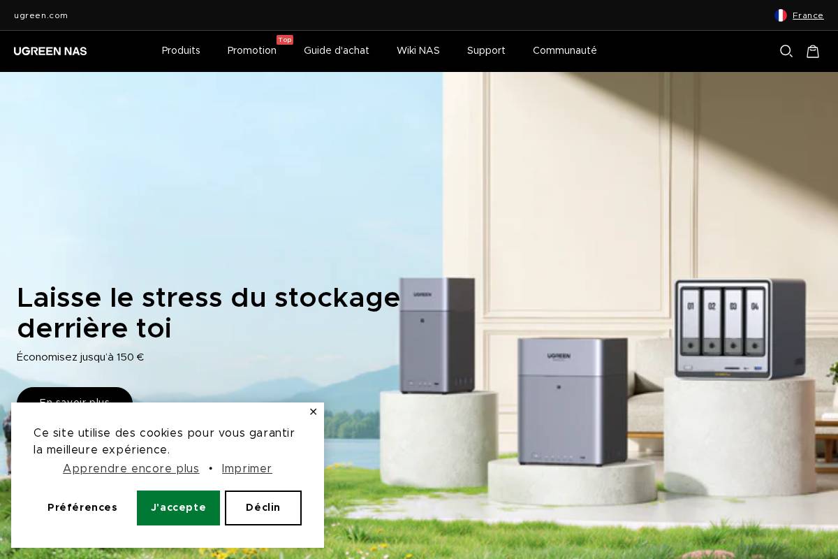 Nas Fr Ugreen homepage screenshot