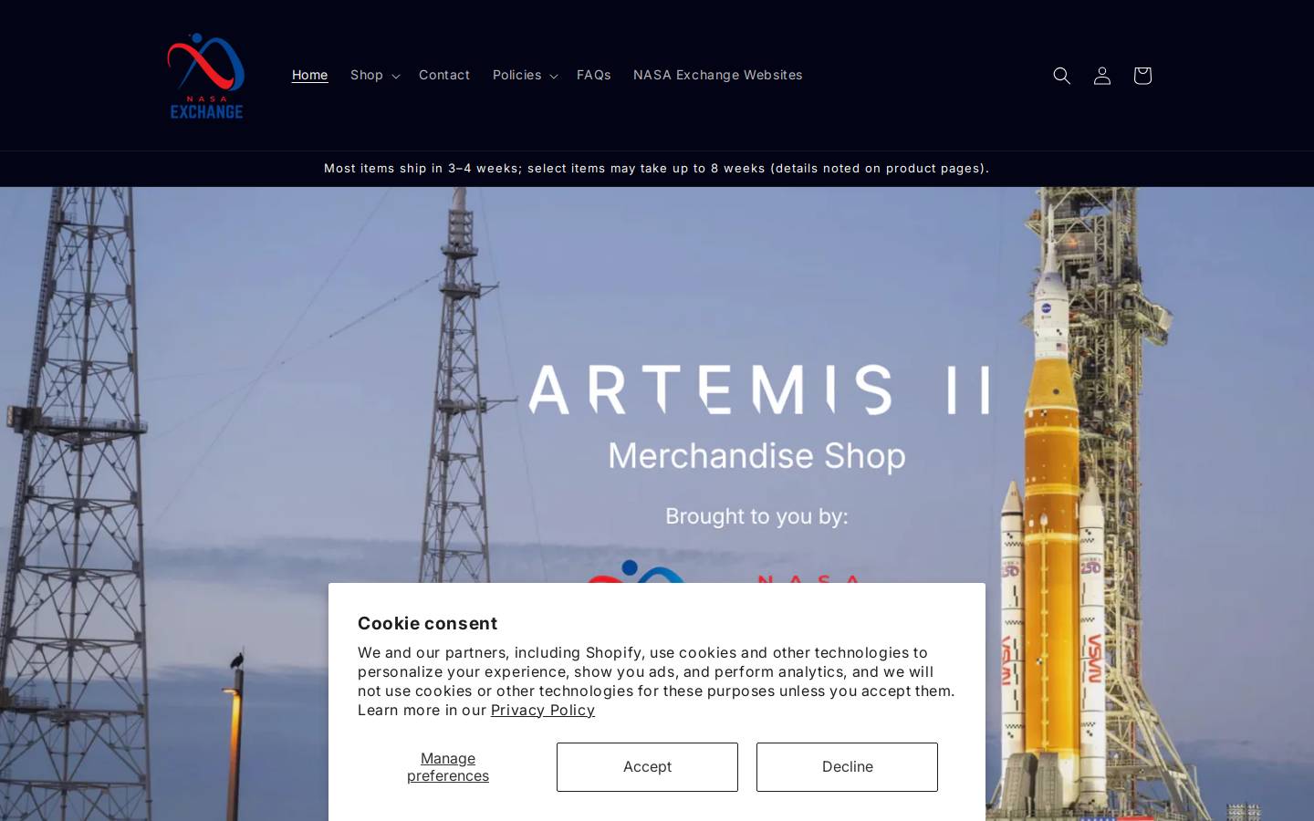 nasaexchange.com homepage screenshot