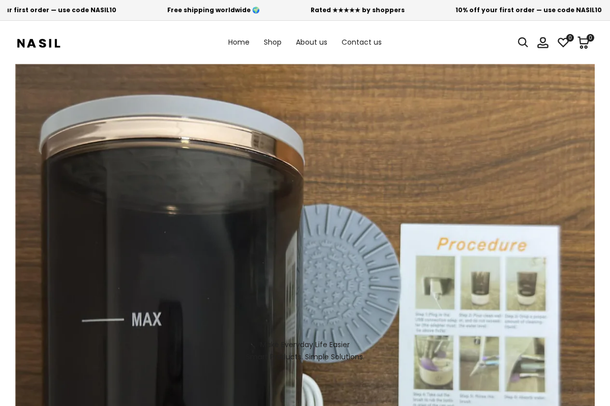 Nasil homepage screenshot