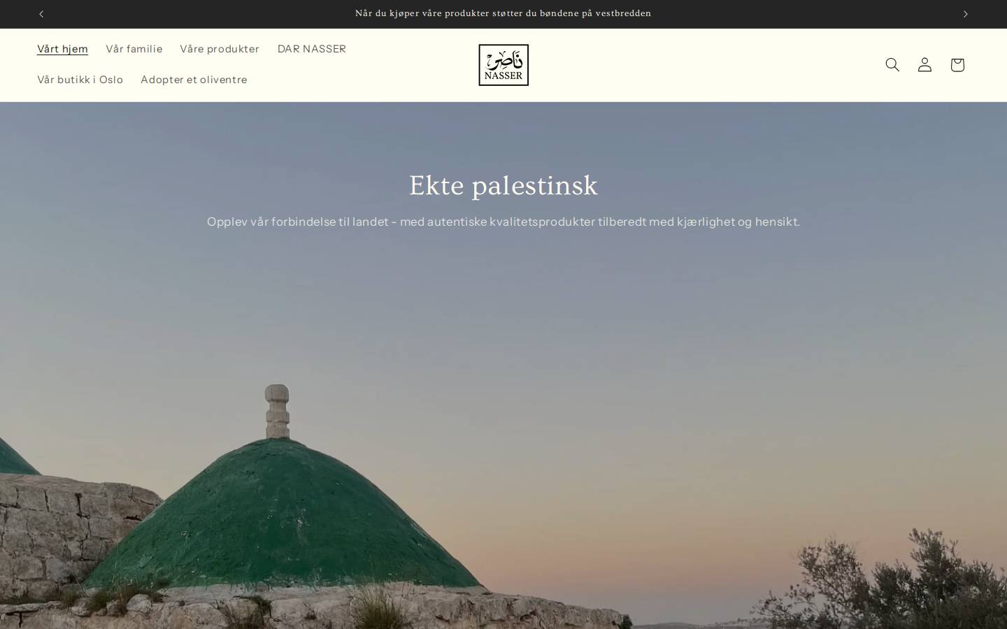 nasserpalestina.no homepage screenshot