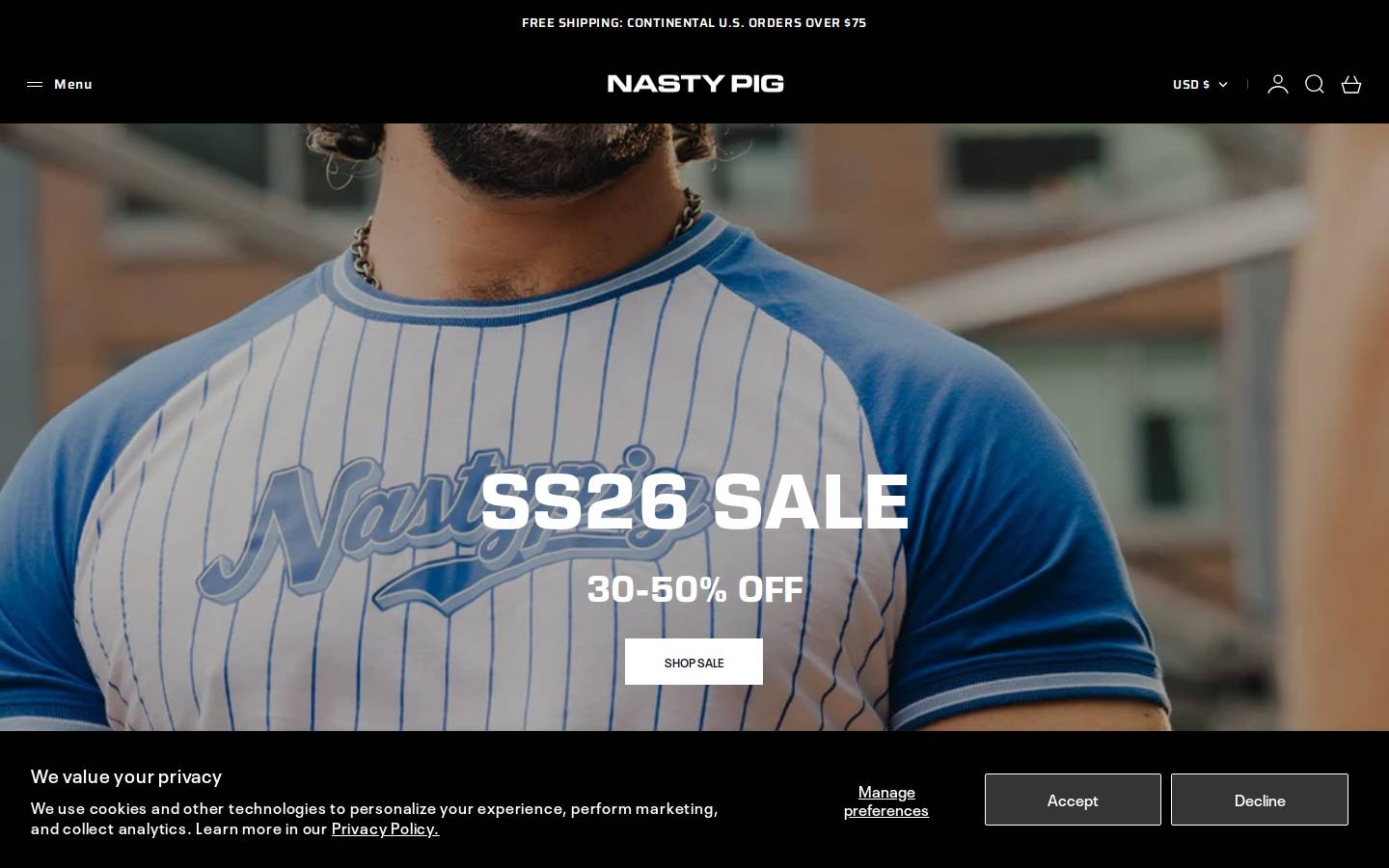 Nastypig.com homepage screenshot