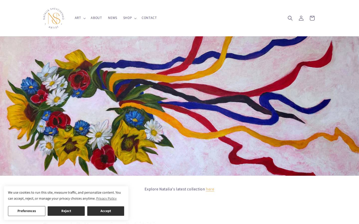 nataliashevchenko.com homepage screenshot