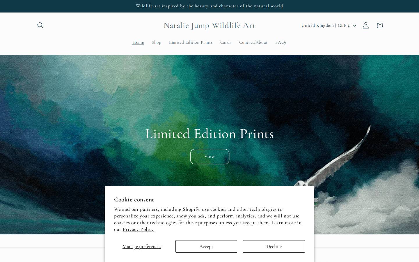 nataliejump.com homepage screenshot
