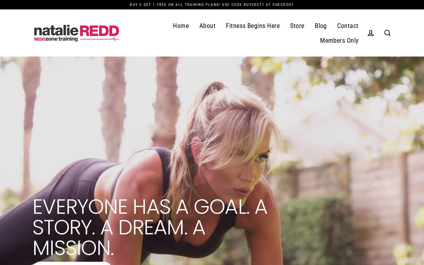 natalieredd.com homepage screenshot