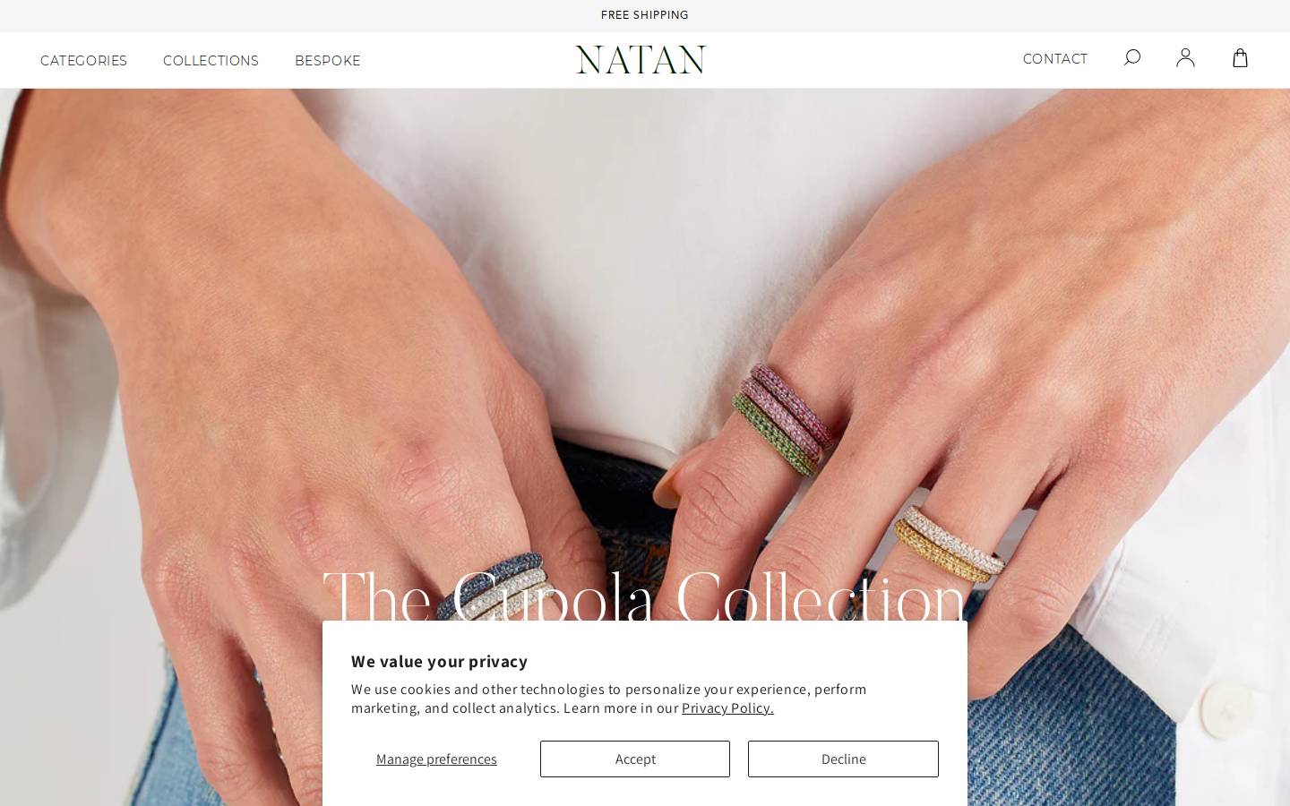 natandiamonds.com homepage screenshot