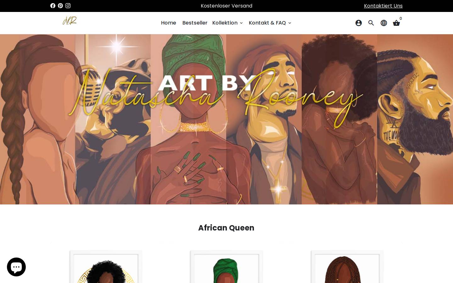 natascha-rooney.com homepage screenshot