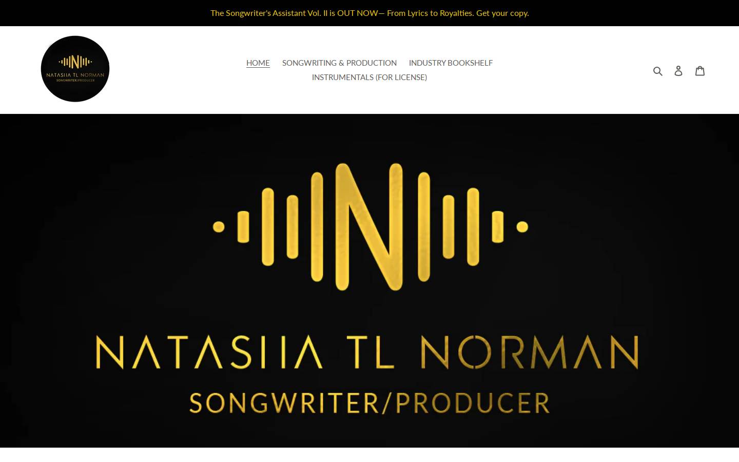 natashatlnorman.com homepage screenshot