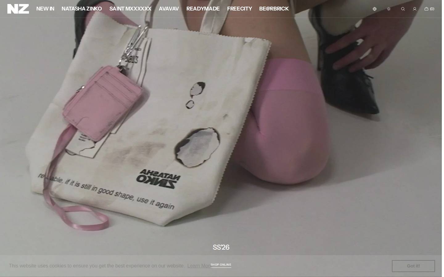 natashazinko.com homepage screenshot