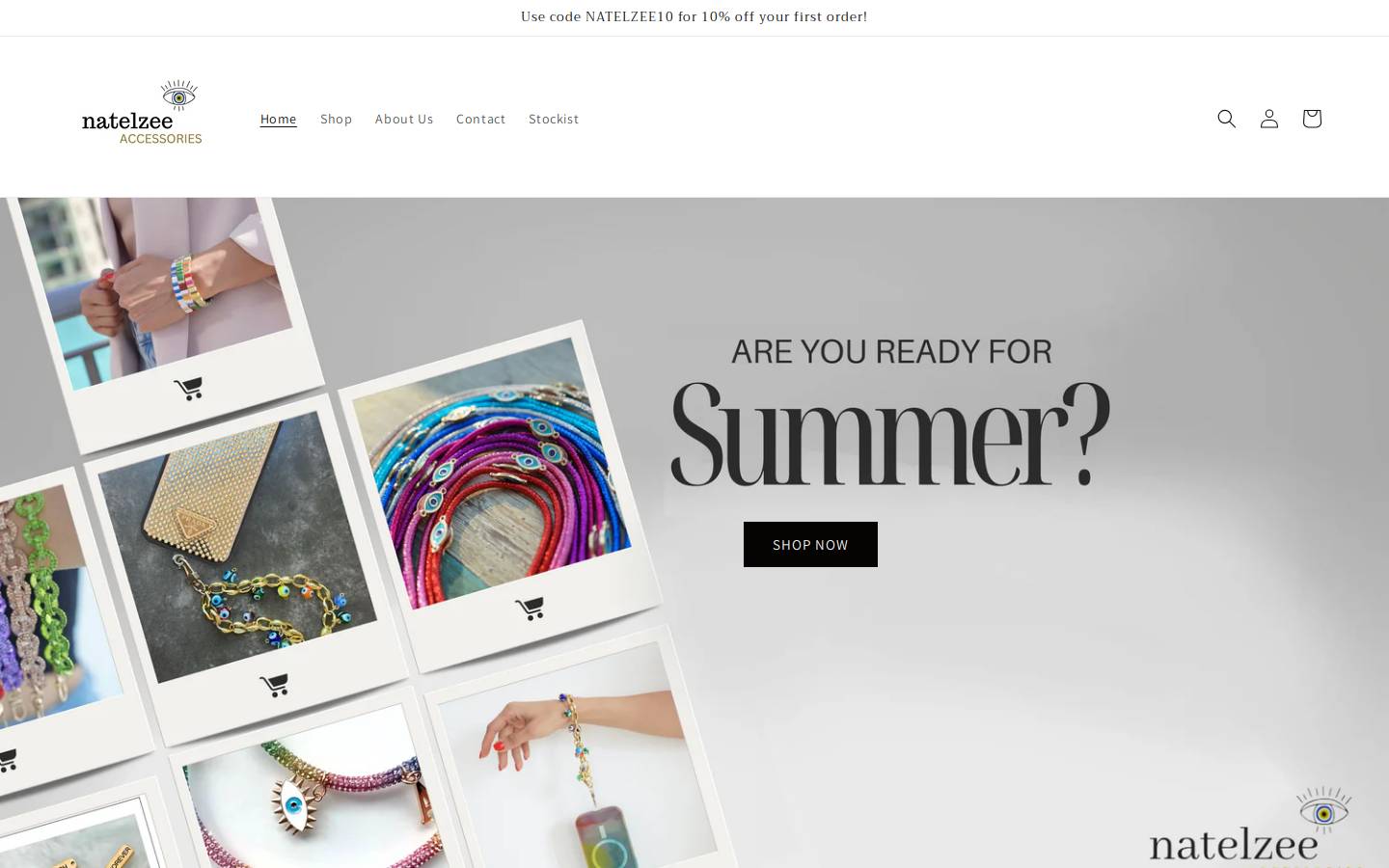 natelzee.com homepage screenshot