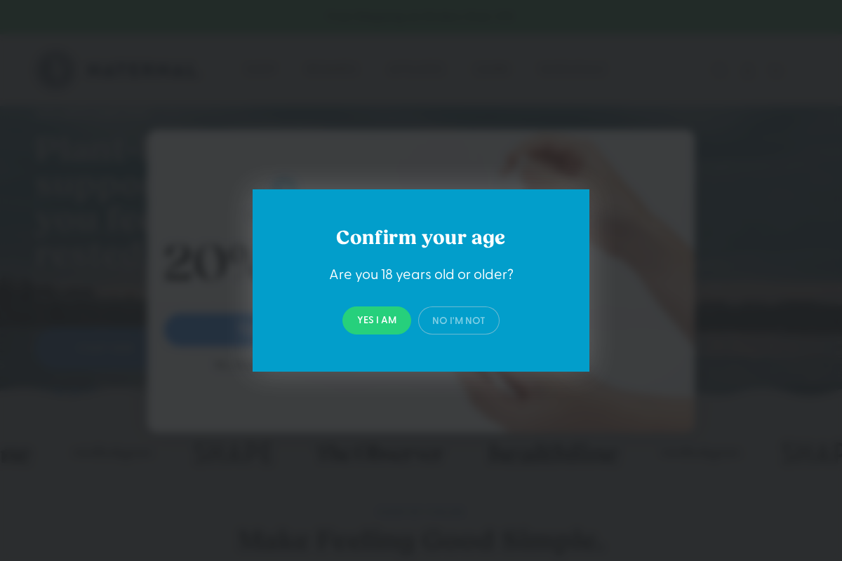 Naternal homepage screenshot